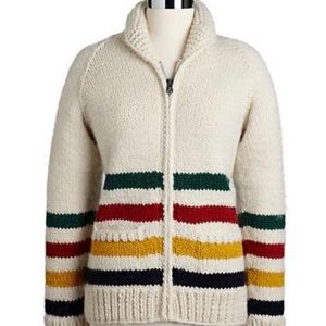 HUDSON'S BAY COMPANY HAND KNIT WOOL SWEATER